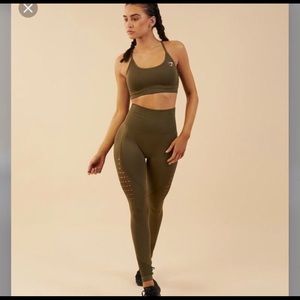 Gymshark seamless leggings! (Green)